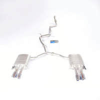 Système d'échappement actif en acier inoxydable de 1,5 mm d'épaisseur avec catalyseur intégré pour Audi A4/A5 B9 3.0T 2016-2024 Électrique