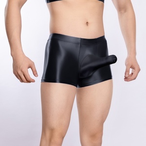 Caleçons boxers pour hommes en maille, <span class=keywords><strong>taille</strong></span> mi-haute, <span class=keywords><strong>grande</strong></span> <span class=keywords><strong>taille</strong></span>, fins, très élastiques, respirants, soyeux et lisses, avec motif trompe d'éléphant - Product Image 5