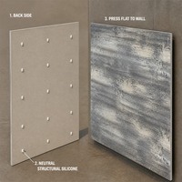 Panneau mural SPC à effet pierre durable, imperméable, facile à installer, facile à nettoyer, résistant aux rayures, pour la décoration intérieure