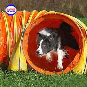 Tunnel d'agilité en PVC pratique et <span class=keywords><strong>flexible</strong></span> Tubes en plastique étanches pour chiens de compagnie pour un rangement facile - Product Image 2