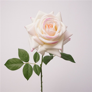 Fleurs artificielles au toucher réel, roses en latex rose poussiéreux, roses café, centres de table pour décoration de mariage, vente en gros, haute qualité - Product Image 4
