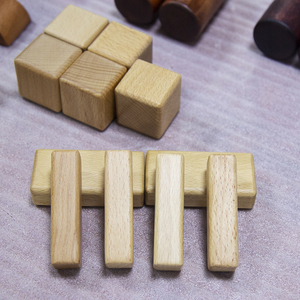 Customizável infantil de madeira DIY geométrica <span class=keywords><strong>Building</strong></span> <span class=keywords><strong>Blocks</strong></span> Beech Puzzles-Grande quantidade desconto para decorações de Natal - Product Image 4