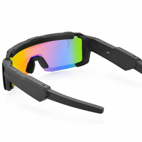Lunettes intelligentes avec lecteur de musique, assistant vocal IA pour commande tactile, batterie 200 mAh, monture ABS, verres foncés, IPX4