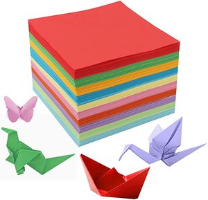 Papier origami en pulpe vierge coloré <span class=keywords><strong>double</strong></span> <span class=keywords><strong>face</strong></span> <span class=keywords><strong>A4</strong></span>, vente en gros directe d'usine, pour les projets d'artisanat, d'art et d'éducation des enfants et des adultes - Product Image 2