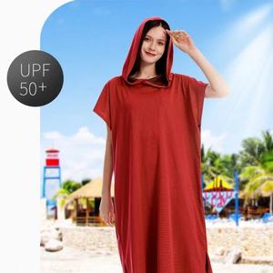 Impermeável Surf Changing Robe Outdoor Coat Fleece Forrado Jacket Mantendo Quente Seco Oversized Poncho Coat para Natação Surf - Product Image 2