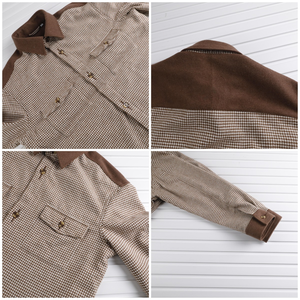 Nouvelle arrivée, veste en tissu <span class=keywords><strong>pied</strong></span>-<span class=keywords><strong>de</strong></span>-<span class=keywords><strong>poule</strong></span> contrasté personnalisée pour femmes, printemps - Product Image 6