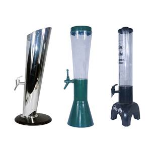Noir bleu vert rouge jaune Bar 1.5L 3L 1/3 tour de bière de vin de robinet avec Tube de glace pour distributeur de bière de fête de barre - Product Image 6