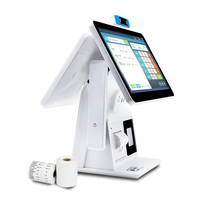 Terminal pos de escáner de código QR Android con impresora térmica para caja registradora minorista escáner de documentos terminal de gestión de visitantes