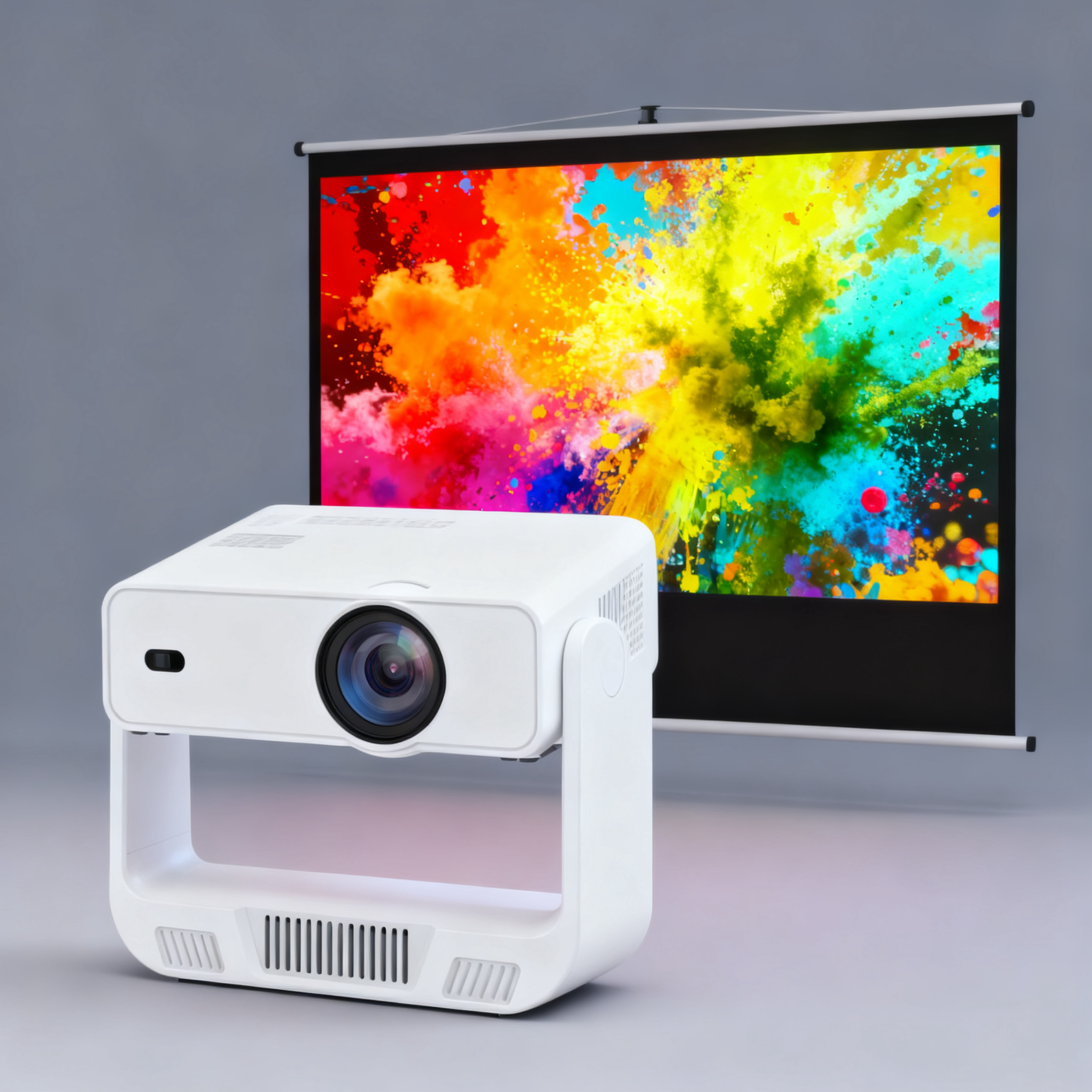 C880 Smart Projector Android 14 Projector 720p Full HD Auto Focus