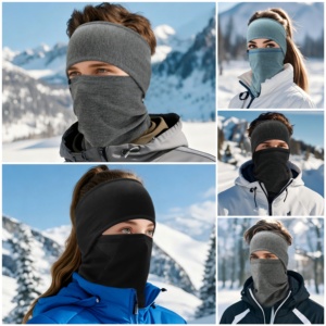 <span class=keywords><strong>Bandeau</strong></span> de ski unisexe, coupe-vent, pour le sport, pour homme, pour l'hiver - Product Image 6