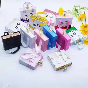상자 가짜 속눈썹 유통 포장 상자 도매 수제 3D 자연 부드러운 실크 속눈썹 케이스 공급 업체