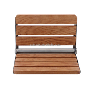 Banc de <span class=keywords><strong>douche</strong></span> pliable en bois de teck de haute qualité en gros Design moderne siège de <span class=keywords><strong>douche</strong></span> pliant <span class=keywords><strong>mural</strong></span> rabattable <span class=keywords><strong>pour</strong></span> salle de bain - Product Image 4