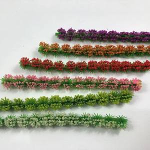 विला माइक्रोलैंडस्केप के लिए मिनी प्लास्टिक फूल झाड़ी स्ट्रिप्स 3 डी मॉडल डिजाइन समाधान - Product Image 5