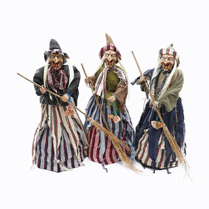 Decorazione di Halloween: Fantasma Luminoso Sospeso, <span class=keywords><strong>Scopa</strong></span> Volante della <span class=keywords><strong>Strega</strong></span>, <span class=keywords><strong>Strega</strong></span> in Piedi con <span class=keywords><strong>Scopa</strong></span> Oscillante, Oggetto Decorativo Elettrico Attivato <span class=keywords><strong>da</strong></span> Voce - Product Image 2