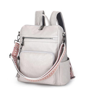Mochila Retro ligera para mujer, gran capacidad, patrón geométrico transfronterizo, PU, bolso de uso diario a la moda - Product Image 3