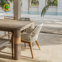 Ensemble de salle à manger pour hôtel Ensemble de salle à manger d'extérieur Mobilier de jardin Table et chaises de jardin Tables à manger d'extérieur Petite table