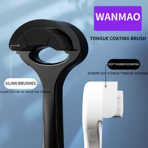 Dành cho người lớn mới tùy chỉnh thép không gỉ & Silicone xách tay lưỡi làm sạch bàn chải và <span class=keywords><strong>scraper</strong></span> - Product Image 5