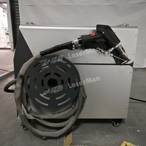 Cortadora láser de fibra con refrigeración por aire LM-2000 con modo de limpieza para tratamiento de superficies metálicas - Product Image 5