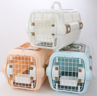 Cage de transport pour animaux de compagnie, grande, durable, respirante, en ABS solide, approuvée par les compagnies aériennes pour chiens et chats, pour voyages en plein air