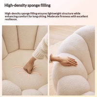 Canapé paresseux inclinable pour dormir, chaise de loisirs individuelle en forme de citrouille, lit pour chien peu encombrant, canapé sans accoudoirs, design mignon de dessin animé en PU