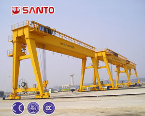 رافعة جسرية مثبتة على السكك الحديدية بحمولة 40 طن، رافعة مزدوجة العارضة MG بحمولة 50 طن و80 طن و100 طن، رافعة جوليات للخدمة الشاقة للبيع - Product Image 5