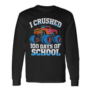 Camiseta de manga larga 100 Days Of School Monster Truck, 100Th Day Of School - Product Image 1