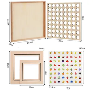 Jeux de société de mémoire jouets éducatifs en bois enfants pensée logique formation éducation précoce illumination jouets parent-enfant