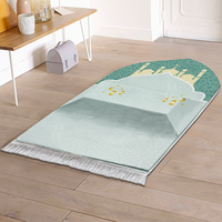 Tapis de prière musulman islamique personnalisable en usine, rembourrage épais en mousse avec coussin pour les genoux pour adultes Janamaz