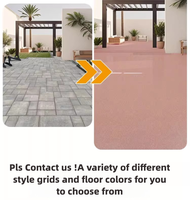 Peinture de sol en ciment auto-nivelant époxy coloré, résistante aux UV, imperméable pour extérieur et salle de bain, revêtement liquide