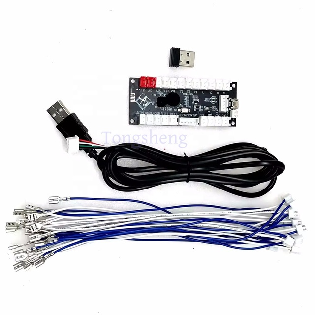 Zero Delay Arcade USB Encoder USB Controls for 2.4G USB Wireless Receiver PC PC360 PS/3 Android Games Joystick Board