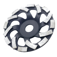 Disque de meulage diamanté à segments doubles pour meuleuses d'angle, élimination des rayures, débavurage sur l'aluminium et le métal