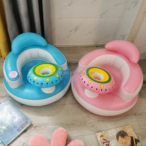 3-36 Months Baby <strong>Sit</strong> <strong>Me</strong> <strong>up</strong> Chair Waterproof Music Air Infants Feeding Seat Inflatable Kids Learning Sitting Sofa With Tray - Product Image 4