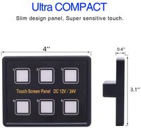 Nouveau panneau de commande tactile 10 boutons avec contrôle par application, boîtier de commande d'éclairage LED 12-24V pour voiture et bateau