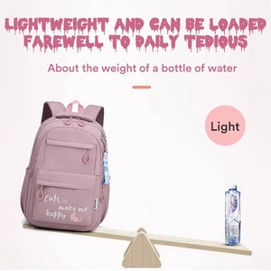 Sac à dos scolaire Kawaii pour filles grand sac de voyage imperméable portable Mochilas Escolares Teens College Students avec dessin animé - Product Image 4