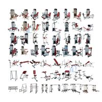 Équipement de fitness multifonctionnel professionnel pour usage en salle de sport et hôtel, ensemble complet d'équipements de gym tout-en-un