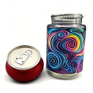 Rỗng Có Thể Đóng Gói 3.5G 7G 100Ml Soda Top Lon Thủy Tinh Tái Sử Dụng Container Lọ Với Vít Top - Product Image 1