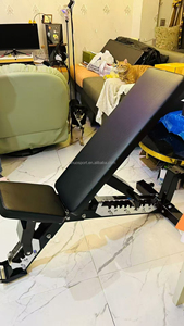 DINUO phiên bản mới thương mại có thể gập lại băng ghế dự bị với nghiêng phẳng tập thể dục có thể điều chỉnh quả tạ Trọng lượng băng ghế dự bị Báo Chí - Product Image 5