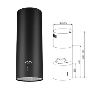 Hotte aspirante cylindrique 23 m³ à forte aspiration, montage au plafond, boîtier électrique en plastique, usage domestique - Product Image 2