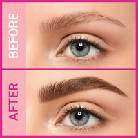 Crayon à sourcils liquide naturel anti-transpiration, double embout, longue tenue, marque privée