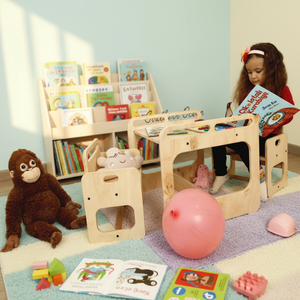 Juego de Mesa y Silla para Niños <span class=keywords><strong>Montessori</strong></span>, Mesa de Juego de Madera para Niños Pequeños, Preescolar, 2 Años - Product Image 4
