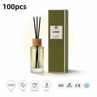 Diffuseur de roseaux au matcha vert, parfum thé poudré apaisant pour coin de bureau ou coin thé, huile essentielle naturelle, parfum d'ambiance pour la maison