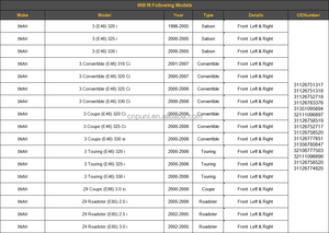 Kit di riparazione del braccio di controllo superiore della sospensione anteriore 8PC per <span class=keywords><strong>BMW</strong></span> E46 <span class=keywords><strong>E85</strong></span> serie 3 31121094465 32211096897 - Product Image 3