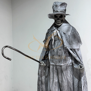 Esqueleto Eléctrico Animatrónico, Modelo de Calavera, Decoración Interior de Metal Impermeable para Jardín, Centro Comercial, Parque de Aventuras, Parque de Diversiones - Product Image 3