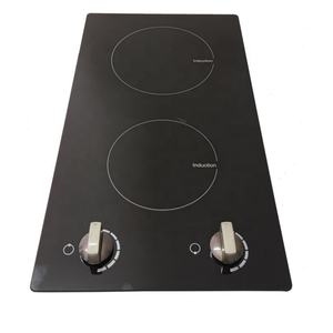 52cm Infrared Cooker 2 Cooking Zones Power <b>Knob</b> Control Built-in Glass Ceramic Hob - Product Image 5