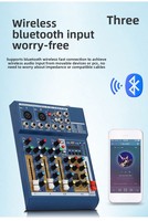 Table de mixage numérique USB professionnelle TopYun, 16 effets de réverbération, réponse en fréquence 20Hz-20kHz, garantie d'un an, idéale pour l'extérieur