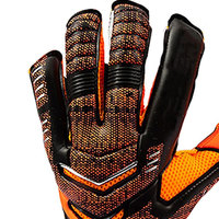 Sarung Tangan Kiper Sepak Bola Profesional Berkualitas Tinggi Ahira, Full Finger, Tali Pergelangan Tangan Dapat Disesuaikan, Desain Bernapas, Cengkeraman Super
