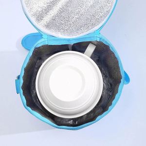 Custom <b>Insulated</b> <b>Lunch</b> <b>Box</b> Double Layer Thermal Bento Bag with Hot Cold Retention Office Picnics Leakproof Design Promotion Gift - Product Image 4