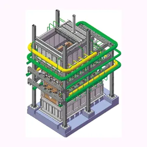 산소 산업용 전기 가열로 폐기물 3 차 배터리 재활용 장비 배터리 회수