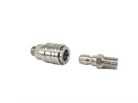 Connecteur rapide auto-bloquant en acier inoxydable sans valve, de haute qualité, pour machine de lavage de voitures OEM