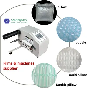 Impressão de fábrica melhor preço alta velocidade embalagem personalizada saco do filme da bolha travesseiro rolo materiais de embalagem máquina de almofada de ar